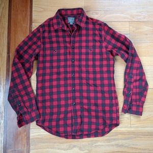 J. Crew buffalo check boyfriend fit button down